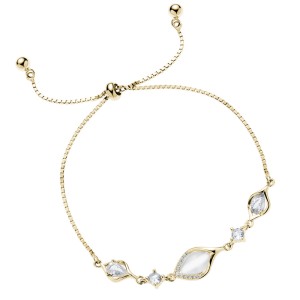 Bratara argint placata cu aur galben cu pietre DiAmanti Z2161BG_WUL-DIA (Argint 925‰ 2,9 g.) Bratara argint placata cu aur galben cu pietre DiAmanti Z2161BG_WUL-DIA (Argint 925‰ 2,9 g.)